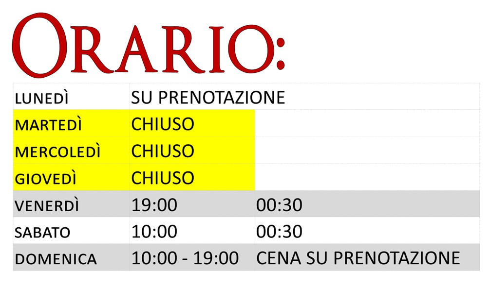 orario 2026